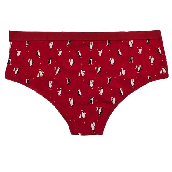 NWT TORRID Cheeky Pantie Underwear Sz 2X Red Penguins - Picture 2 of 4